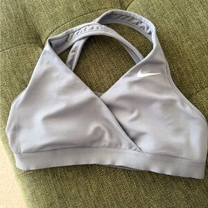 Nike Women's Light Gray Sports Bra( nursing)